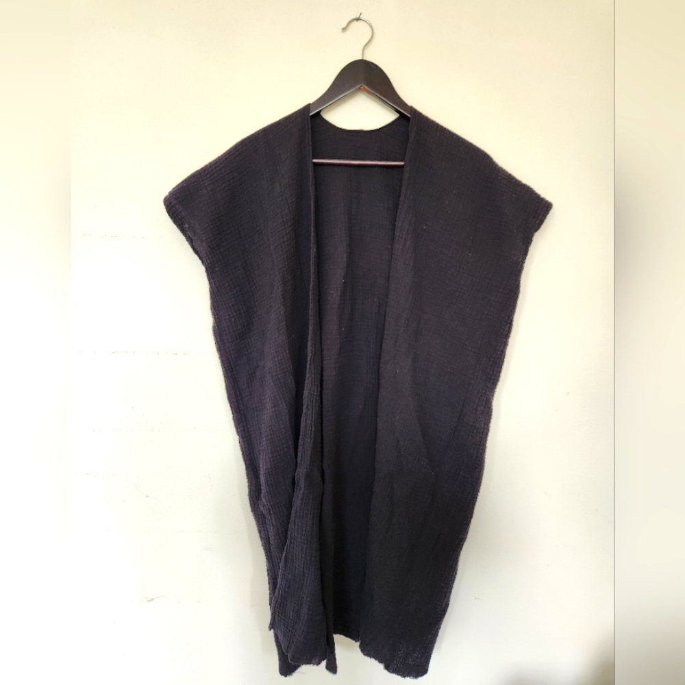 Cotton Gauze Beach Cover Up Kimono Style Fits Small/Medium